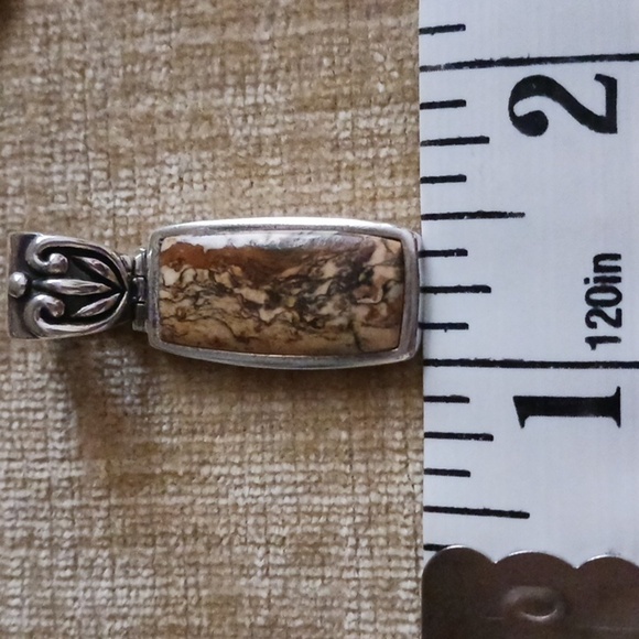 Barse Stone 925 Silver Pendant - Picture 7 of 9